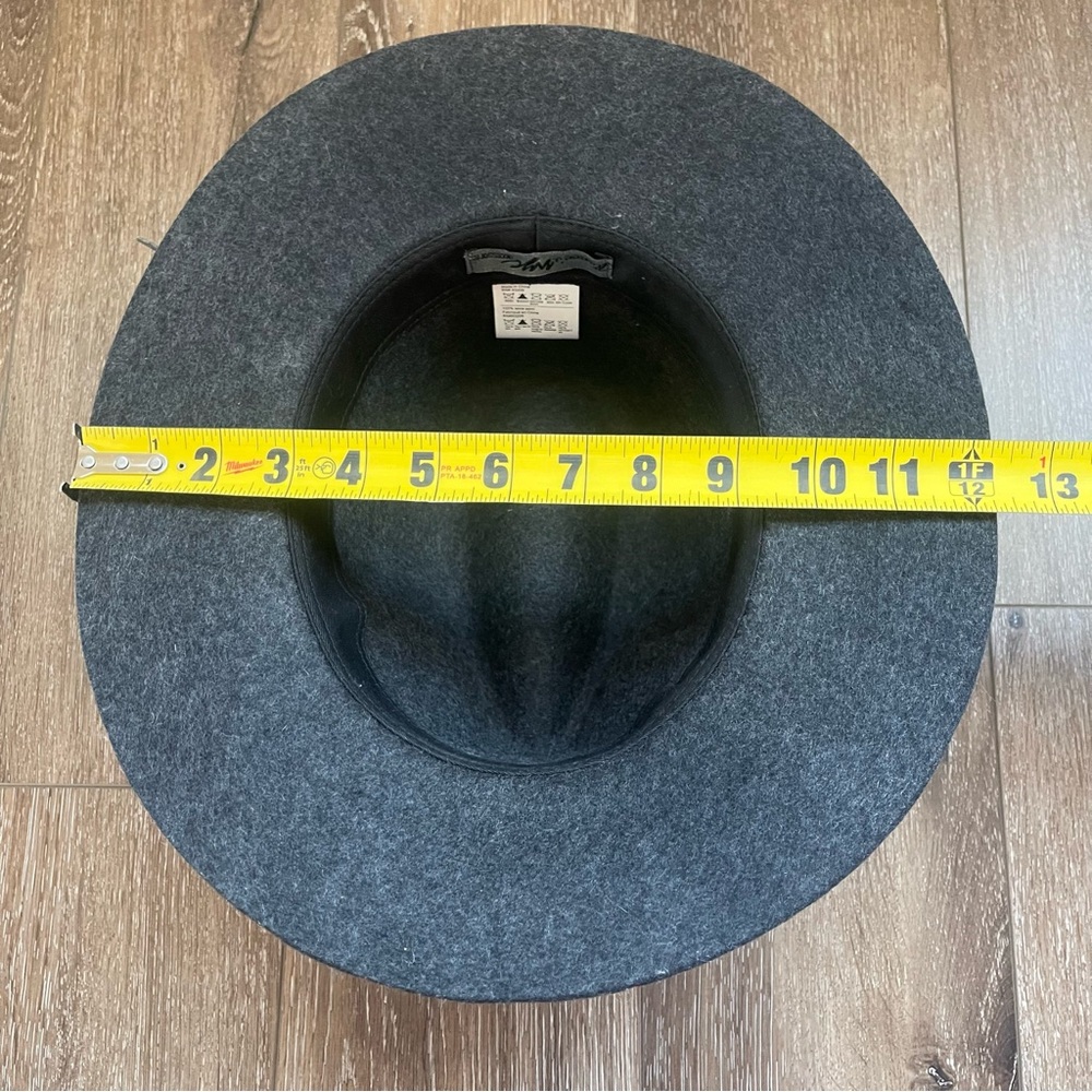 Black Fedora Hat Wool - image 3